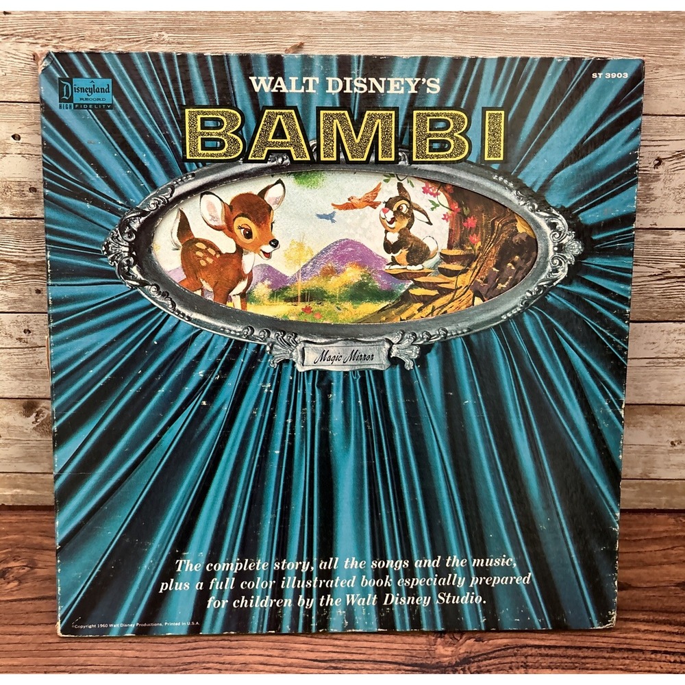 Walt Disney's Bambi Magic Mirror Vinyl‎ Record ST 3903 (1960)